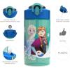imageZak Designs Mattel Hot Wheels Sage Kids Water Bottle For School or Travel 16oz Durable Plastic Water Bottle With Straw Handle and LeakProof PopUp Spout Cover Hot WheelsElsa  Anna