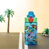 imageZak Designs Mattel Hot Wheels Sage Kids Water Bottle For School or Travel 16oz Durable Plastic Water Bottle With Straw Handle and LeakProof PopUp Spout Cover Hot WheelsHot Wheels