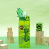 imageZak Designs Mattel Hot Wheels Sage Kids Water Bottle For School or Travel 16oz Durable Plastic Water Bottle With Straw Handle and LeakProof PopUp Spout Cover Hot WheelsMinecraft Creeper
