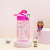 imageZak Designs Mattel Hot Wheels Sage Kids Water Bottle For School or Travel 16oz Durable Plastic Water Bottle With Straw Handle and LeakProof PopUp Spout Cover Hot WheelsGabbys Dollhouse Pandy Paws