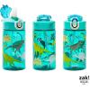 imageZak Designs Mattel Hot Wheels Sage Kids Water Bottle For School or Travel 16oz Durable Plastic Water Bottle With Straw Handle and LeakProof PopUp Spout Cover Hot WheelsDinosaur