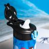 imageZak Designs Mattel Hot Wheels Sage Kids Water Bottle For School or Travel 16oz Durable Plastic Water Bottle With Straw Handle and LeakProof PopUp Spout Cover Hot WheelsSpidey Spidey and His Amazing Friends