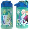 imageZak Designs Mattel Hot Wheels Sage Kids Water Bottle For School or Travel 16oz Durable Plastic Water Bottle With Straw Handle and LeakProof PopUp Spout Cover Hot WheelsElsa  Anna
