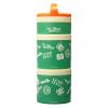 imageHot Wheels Race Icons Whiskware Stackable Snack Pack  3 Jar  Handle  OrangeTanGreen
