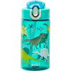 imageZak Designs Mattel Hot Wheels Sage Kids Water Bottle For School or Travel 16oz Durable Plastic Water Bottle With Straw Handle and LeakProof PopUp Spout Cover Hot WheelsDinosaur