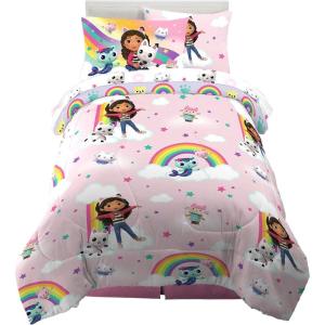 imageHot Wheels Girls Kids Bedding Super Soft Comforter and Sheet Set with Sham 7 Piece Full Size Officially Licensed Product By FrancoGabbys Dollhouse