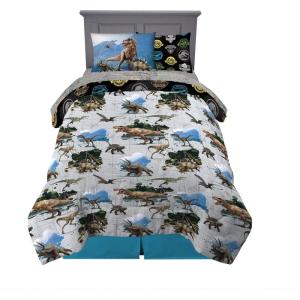 imageHot Wheels Girls Kids Bedding Super Soft Comforter and Sheet Set with Sham 7 Piece Full Size Officially Licensed Product By FrancoJurassic World