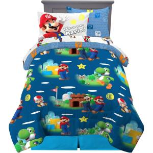 imageHot Wheels Girls Kids Bedding Super Soft Comforter and Sheet Set with Sham 7 Piece Full Size Officially Licensed Product By FrancoMario
