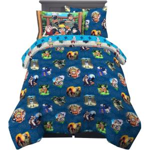 imageHot Wheels Girls Kids Bedding Super Soft Comforter and Sheet Set with Sham 7 Piece Full Size Officially Licensed Product By FrancoNaruto