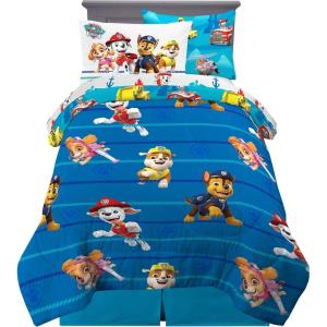 imageHot Wheels Girls Kids Bedding Super Soft Comforter and Sheet Set with Sham 7 Piece Full Size Officially Licensed Product By FrancoPaw Patrol