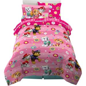 imageHot Wheels Girls Kids Bedding Super Soft Comforter and Sheet Set with Sham 7 Piece Full Size Officially Licensed Product By FrancoPaw Patrol Girls