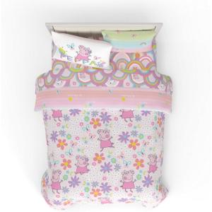 imageHot Wheels Girls Kids Bedding Super Soft Comforter and Sheet Set with Sham 7 Piece Full Size Officially Licensed Product By FrancoPeppa Pig
