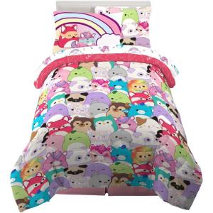 imageHot Wheels Girls Kids Bedding Super Soft Comforter and Sheet Set with Sham 7 Piece Full Size Officially Licensed Product By FrancoSquishmallows