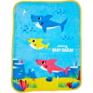 imageHot Wheels Kids Bedding Super Soft Plush Throw Blanket 46 in x 60 in Officially Licensed Product by FrancoBaby Shark  Yellow