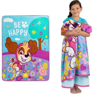 imageHot Wheels Kids Bedding Super Soft Plush Throw Blanket 46 in x 60 in Officially Licensed Product by FrancoPaw Patrol Girls