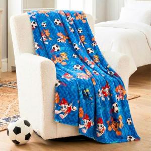imageHot Wheels Kids Bedding Super Soft Plush Throw Blanket 46 in x 60 in Officially Licensed Product by FrancoPaw Patrol Soccer