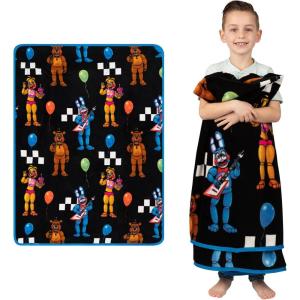 imageMonster Trucks x Hot Wheels Kids Bedding Super Soft Plush Throw Blanket 46 in x 60 in Officially Licensed Product by FrancoFive Nights at Freddys