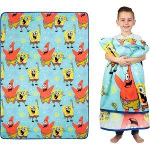 imageMonster Trucks x Hot Wheels Kids Bedding Super Soft Plush Throw Blanket 46 in x 60 in Officially Licensed Product by FrancoSpongebob Squarepants
