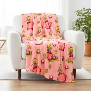 imageMonster Trucks x Hot Wheels Kids Bedding Super Soft Plush Throw Blanket 46 in x 60 in Officially Licensed Product by FrancoSuper Mario  Princess Peach