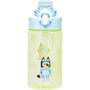 imageZak Designs Mattel Hot Wheels Sage Kids Water Bottle For School or Travel 16oz Durable Plastic Water Bottle With Straw Handle and LeakProof PopUp Spout Cover Hot WheelsBluey Bluey  Bingo