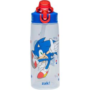 imageZak Designs Mattel Hot Wheels Sage Kids Water Bottle For School or Travel 16oz Durable Plastic Water Bottle With Straw Handle and LeakProof PopUp Spout Cover Hot WheelsSonic