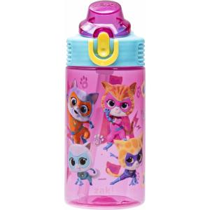 imageZak Designs Mattel Hot Wheels Sage Kids Water Bottle For School or Travel 16oz Durable Plastic Water Bottle With Straw Handle and LeakProof PopUp Spout Cover Hot WheelsSuperKitties Ginny  Sparks  Buddy  Bitsy
