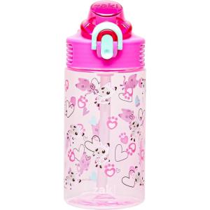 imageZak Designs Mattel Hot Wheels Sage Kids Water Bottle For School or Travel 16oz Durable Plastic Water Bottle With Straw Handle and LeakProof PopUp Spout Cover Hot WheelsGabbys Dollhouse Pandy Paws