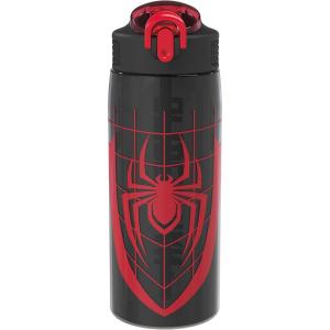 imageZak Designs Mattel Hot Wheels Sage Kids Water Bottle For School or Travel 16oz Durable Plastic Water Bottle With Straw Handle and LeakProof PopUp Spout Cover Hot WheelsMarvel SpiderMan