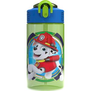 imageZak Designs Mattel Hot Wheels Sage Kids Water Bottle For School or Travel 16oz Durable Plastic Water Bottle With Straw Handle and LeakProof PopUp Spout Cover Hot WheelsPaw Patrol