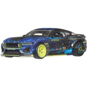 imageHot Wheels Premium Car Culture 164 Scale DieCast 2024 Mustang RTR Spec 5FD Collectible Vehicle with Real Riders Tires amp MetalMetal Body amp Chassis