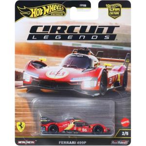 imageHot Wheels Premium Car Culture 164 Scale DieCast Ferrari 499P Collectible Vehicle with Real Riders Tires amp MetalMetal Body amp Chassis