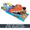imageHot Wheels Monster Trucks Arena Smashers Treasure Chomp Challenge Playset with 164 Scale Tiger Shark Toy Monster Truck amp 1 Crushed Car