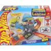 imageHot Wheels Toy Car Track Set City Gorilla Slam Attack Playset amp 164 Scale Vehicle Nemesis Challenge with Multiple Ways to Play Speed Snap Track