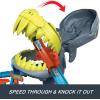 imageHot Wheels Toy Car Track Set City Shark Chomp Beach Playset with 164 Scale DieCast Vehicle 2 Ways to Play Knock Out the Shark or Get Eaten