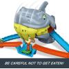imageHot Wheels Toy Car Track Set City Shark Chomp Beach Playset with 164 Scale DieCast Vehicle 2 Ways to Play Knock Out the Shark or Get Eaten