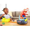 imageHot Wheels Toy Car Track Set TRex Rampage Playset amp 164 Scale Vehicle Launch into the Giant DinosaurTRex Rampage