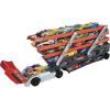 imageHot Wheels Toy Truck Track Set HW Mega Hauler Playset Stores 50 Vehicles Expands to 6 Levels Connects to Tracks1