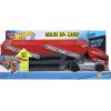 imageHot Wheels Toy Truck Track Set HW Mega Hauler Playset Stores 50 Vehicles Expands to 6 Levels Connects to Tracks1