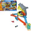 imageHot Wheels Toy Car Track Set City Shark Chomp Beach Playset with 164 Scale DieCast Vehicle 2 Ways to Play Knock Out the Shark or Get Eaten