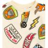 imageHot Wheels Boys 2 Piece Fleece Sweatshirt and Jogger Pant SetCream
