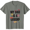image:imageHot Wheels My Dad is a Legend TShirtOlive Heather