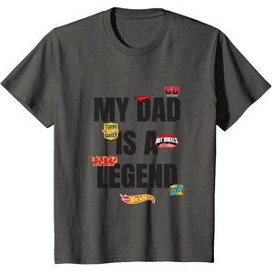 image:imageHot Wheels My Dad is a Legend TShirtAsphalt Grey