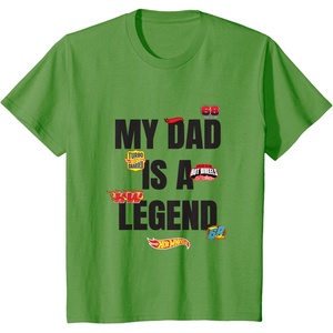 image:imageHot Wheels My Dad is a Legend TShirtGrass Green