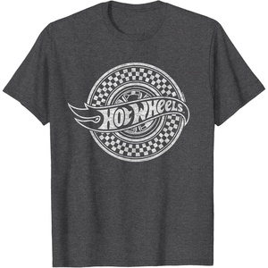 image:imageHot Wheels  Checked Circle Logo TShirtDark Heather Grey
