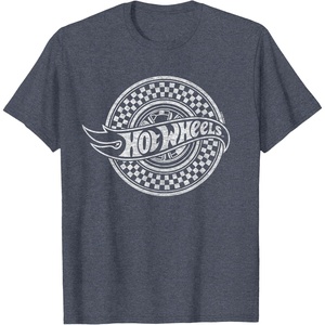 image:imageHot Wheels  Checked Circle Logo TShirtHeather Blue