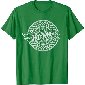 image:imageHot Wheels  Checked Circle Logo TShirtKelly Green