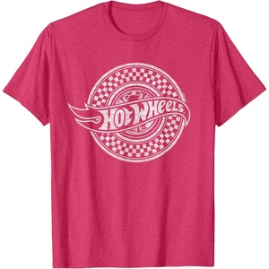 image:imageHot Wheels  Checked Circle Logo TShirtRed Heather
