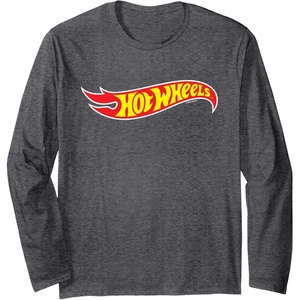 image:imageHot Wheels  Hot Wheels Logo Long Sleeve TShirtDark Heather Grey