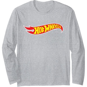 image:imageHot Wheels  Hot Wheels Logo Long Sleeve TShirtHeather Grey