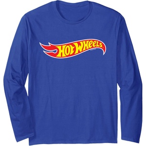 image:imageHot Wheels  Hot Wheels Logo Long Sleeve TShirtRoyal Blue